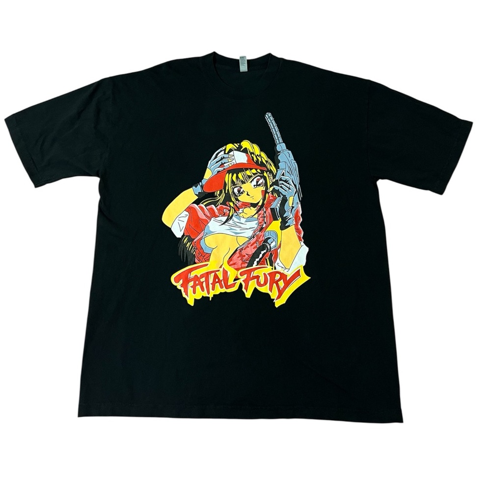 Fatal Fury graphic t-shirt Mai Shiranui men’s XL black great condition